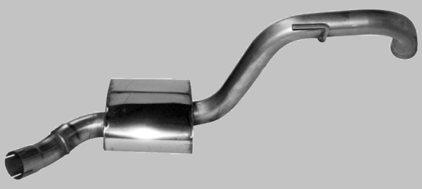 Performance middle silencer left (JAXK8-2L); Jaguar XK8 / XKR - Kopie